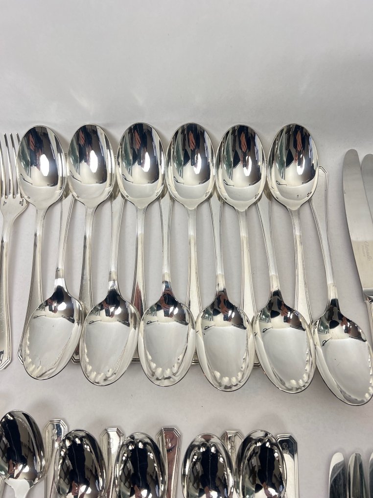 Christofle - Luc Lanel - Servizio di posate (119) - America - Placcato argento - Refined Dining #4.3