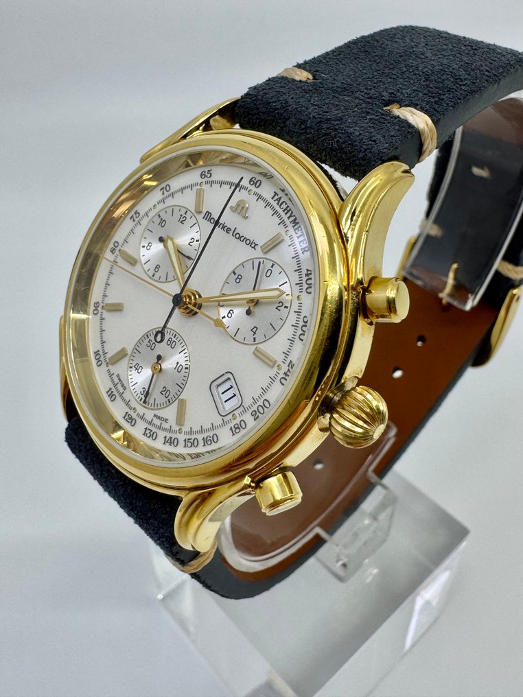 Maurice Lacroix - Les Classiques Chronograph 18k Goldplated G10 - No reserve price - 04663 - Men - 1990-1999 #2.1