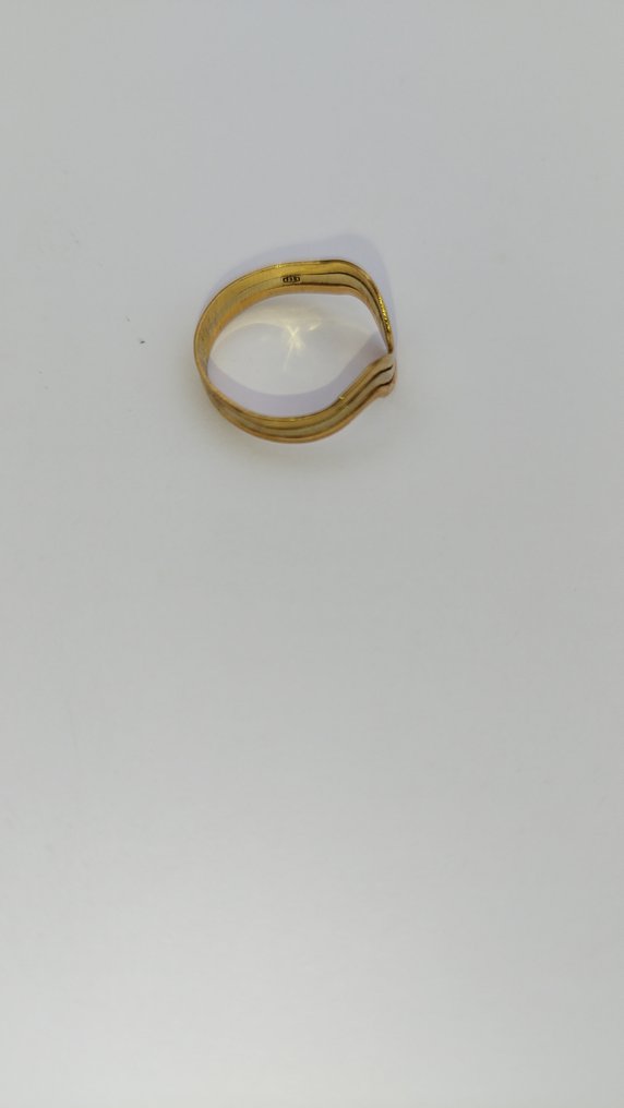 Sem preço de reserva - Anel - 18 K Ouro amarelo - Feito à mão, três ouros #2.1