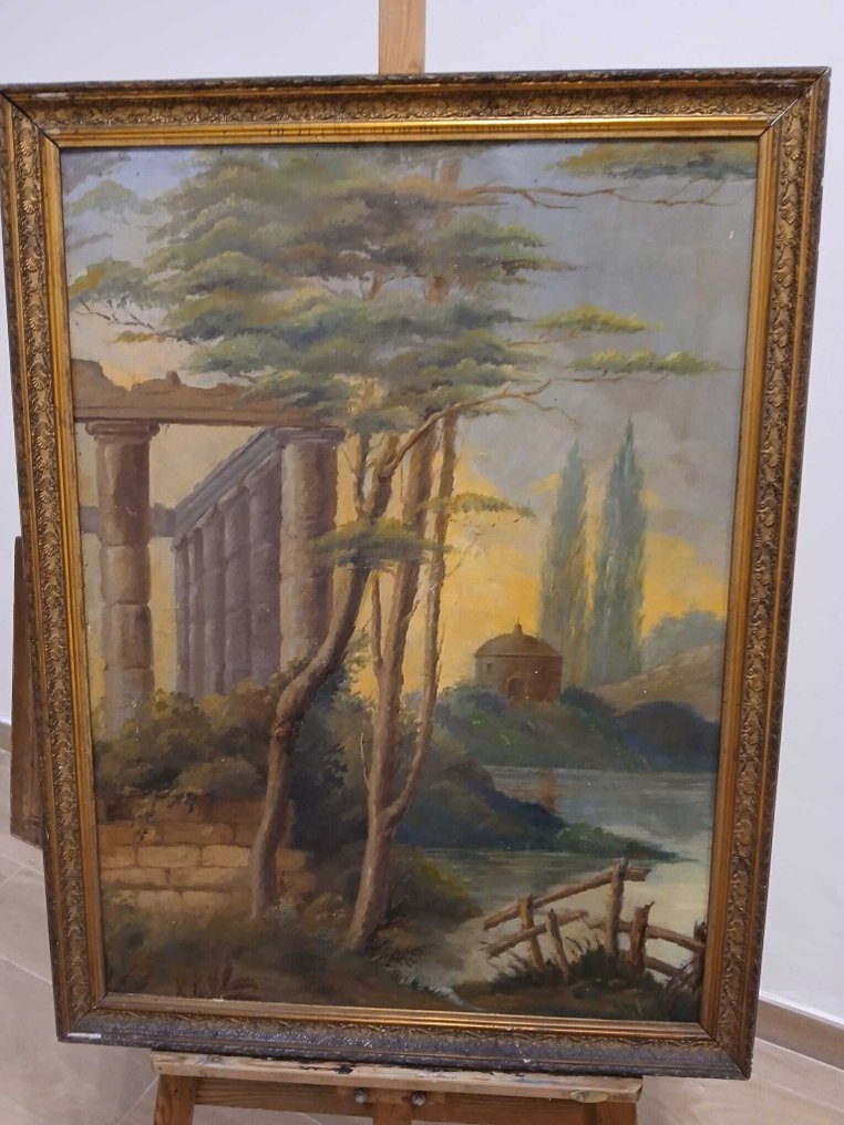 European school (XIX) - Paisaje bucólico - NO RESERVE #1.0