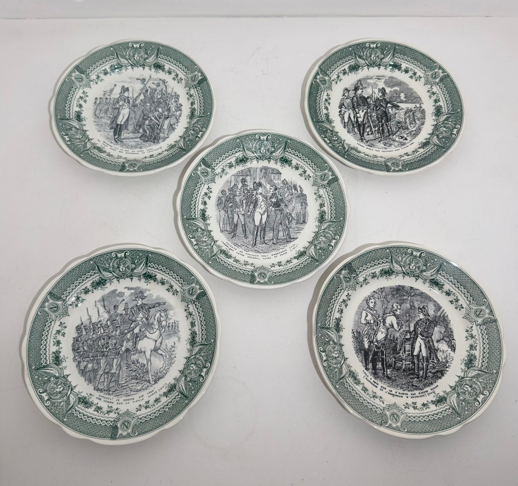 Sarreguemines - 盘子 (5) - scènes commémorant le XXVème anniversaire Sopad. - 瓷 - 拿破仑 #1.0