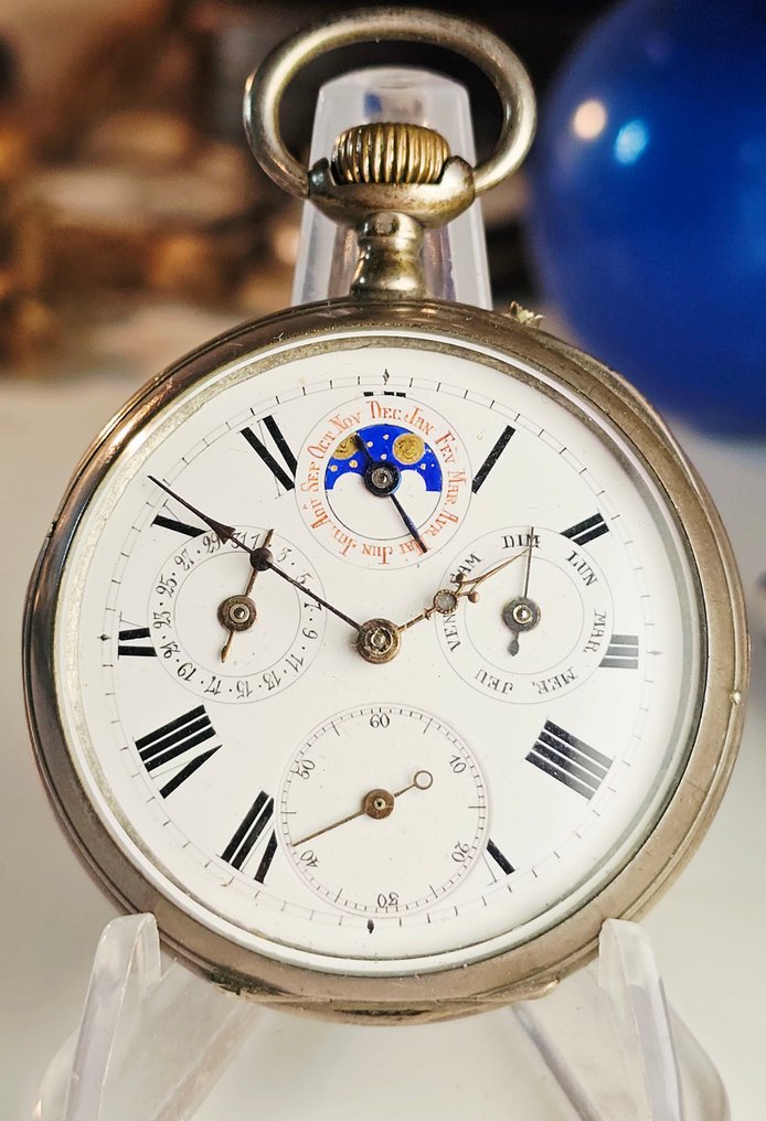 Triple Calendar & Moon Phase - Genève - 35388 - 1850-1900 #3.2