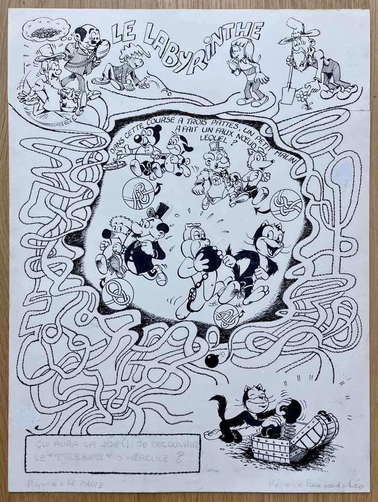 Noizat, José - 1 Original drawing - Hercule - le Labyrinthe - 1980's #1.0