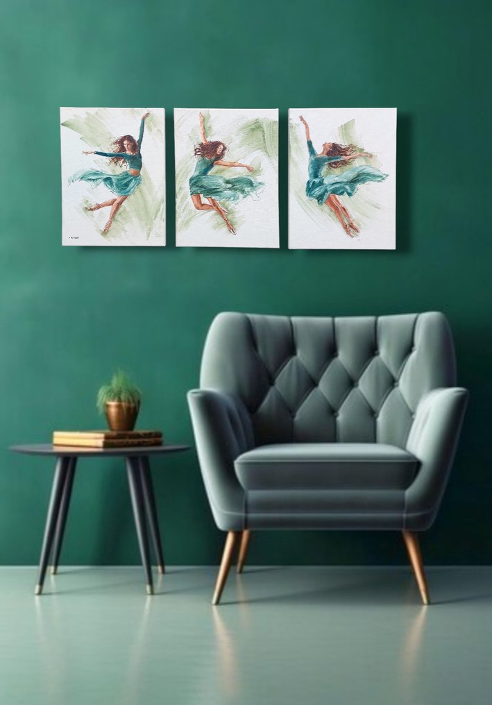 Elisa Brindani - Dancers in green#2 #1.0