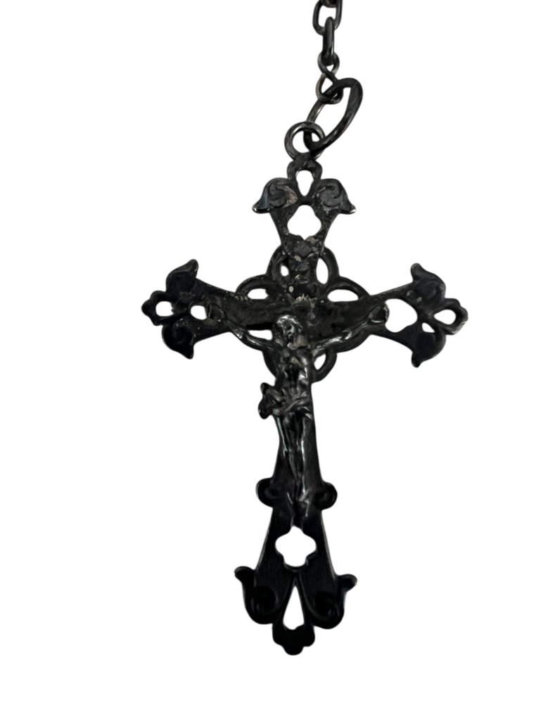 古董灵感 天主教念珠 - 水晶, 银 - 1850-1900  #3.2