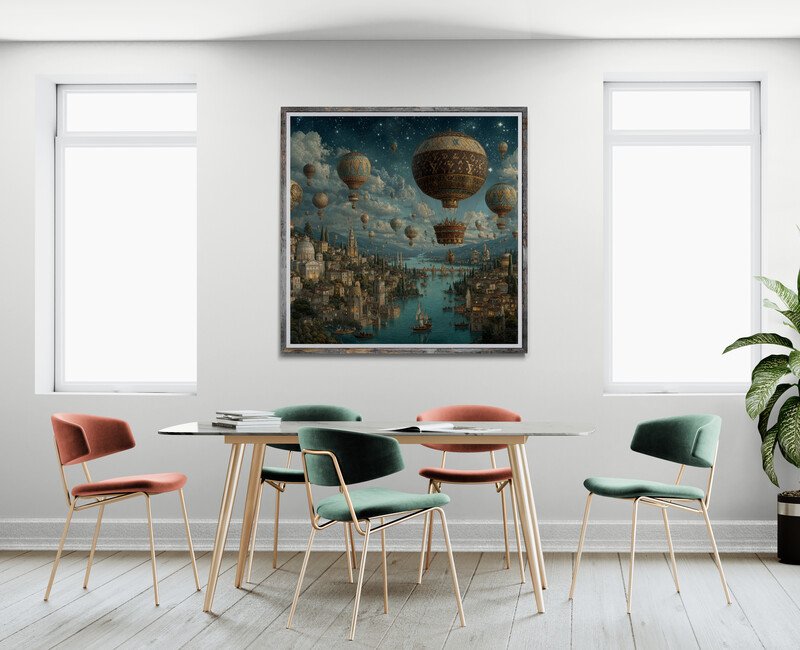 I_KONIQ - Intricate floating balloon surreal scene #2.1