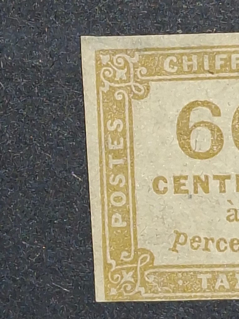 Γαλλία  - Τιμή φόρου γραμματοσήμου αρ. 8 * υπογεγραμμένο Brun, ποσό 800€. #3.2