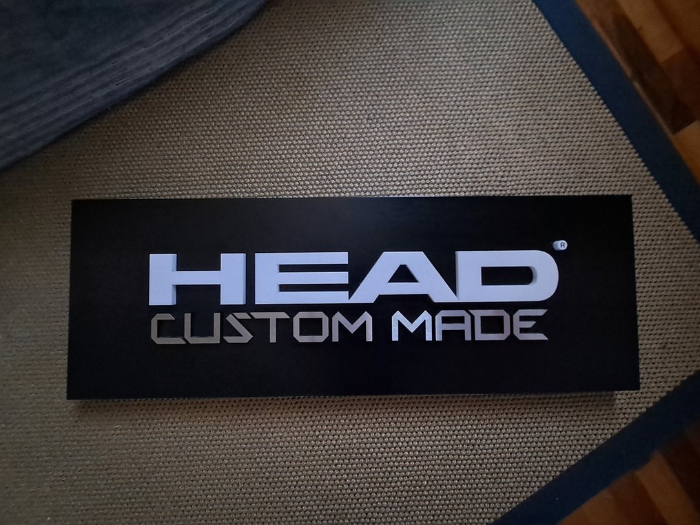 Ξύλινη διαφημιστική πινακίδα Head. - Διαφημιστική πινακίδα - Κεφάλι - Ξύλο #1.0