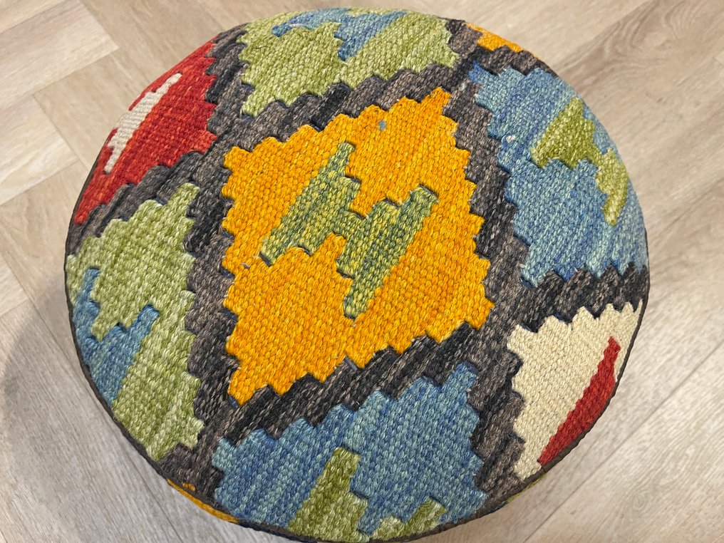 Tapis Kelim - fait main - neuf - laine - coloré - Kelim neuf - non utilisé - Tapis - 34 cm - 34 cm #4.3