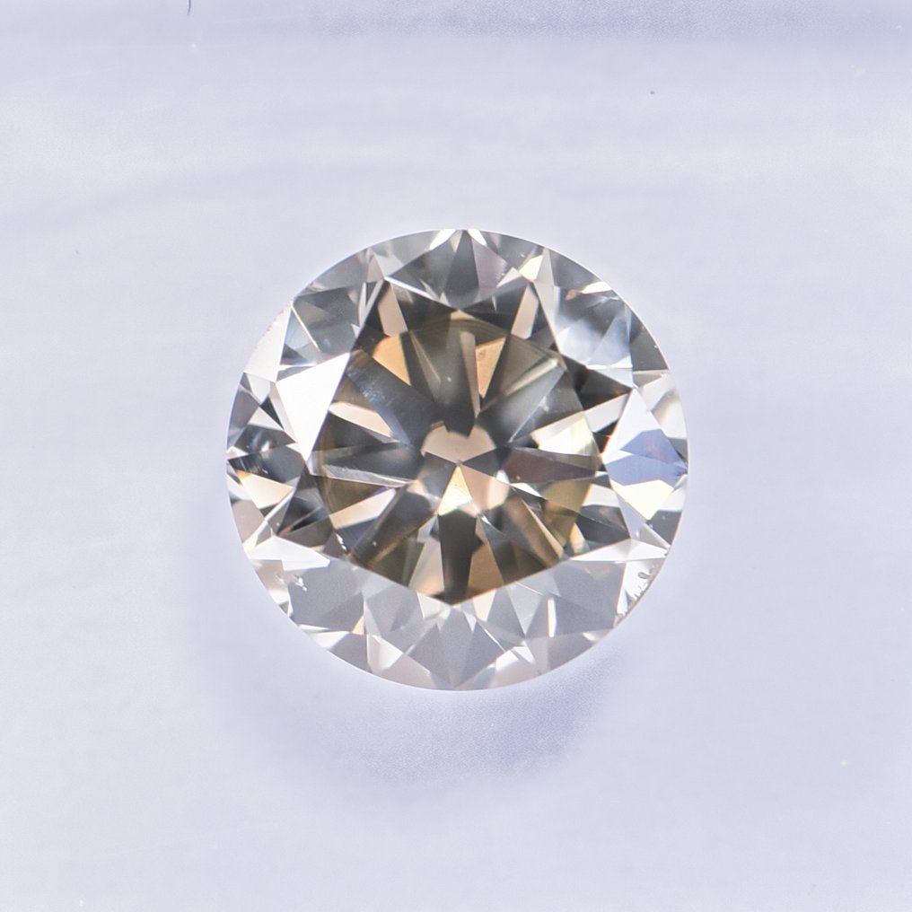 χωρίς τιμή ασφαλείας - 1 pcs Διαμάντι  (Φυσικού χρώματος)  - 1.08 ct - Στρογγυλό - Fancy deep Πρασινωπό, Καφετί Κίτρινο - SI1 - International Gemological Institute (IGI) - ΒΓ #1.0