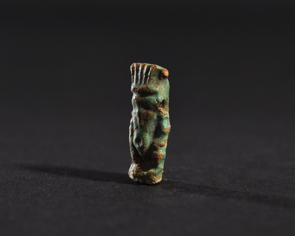 Égypte ancienne, période tardive Faience Amulette de Bes - 23.9 mm #3.2
