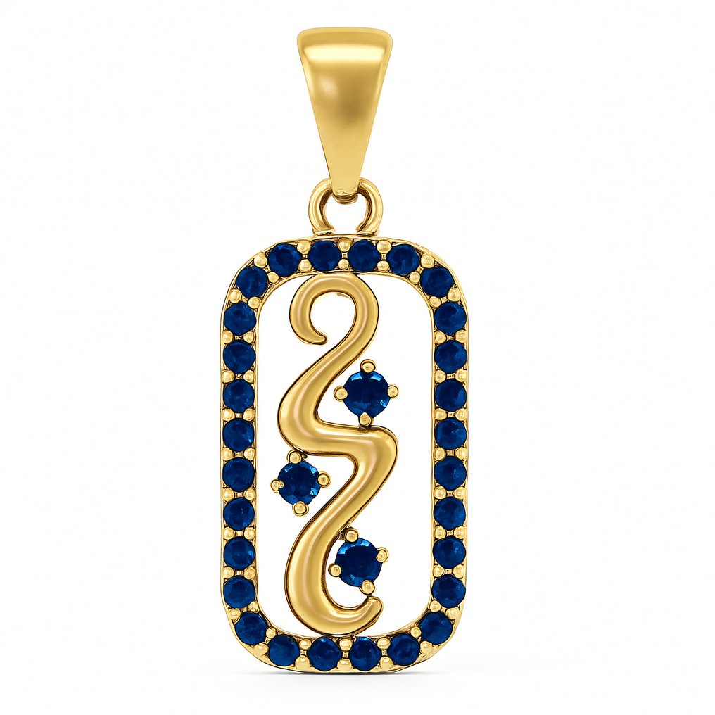 Sans prix de réserve - Pendentif - 14 carats Or jaune - 0.31ct. tw. Kyanite #1.0