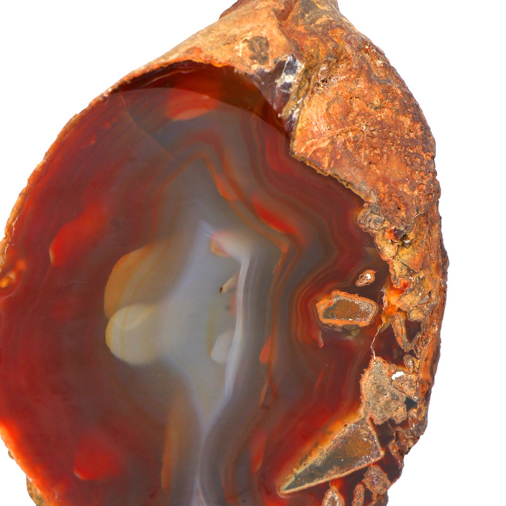 Σπάνιο! - 100% Φυσικό Καρνελλιανό Αχάτη - Geode - 13x10x7 εκ.- 1.1 kg #2.1