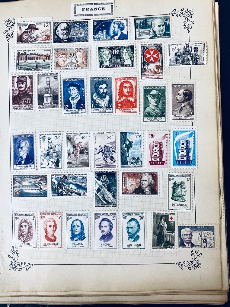 法國  - 法国收藏在相册页上 #4.3