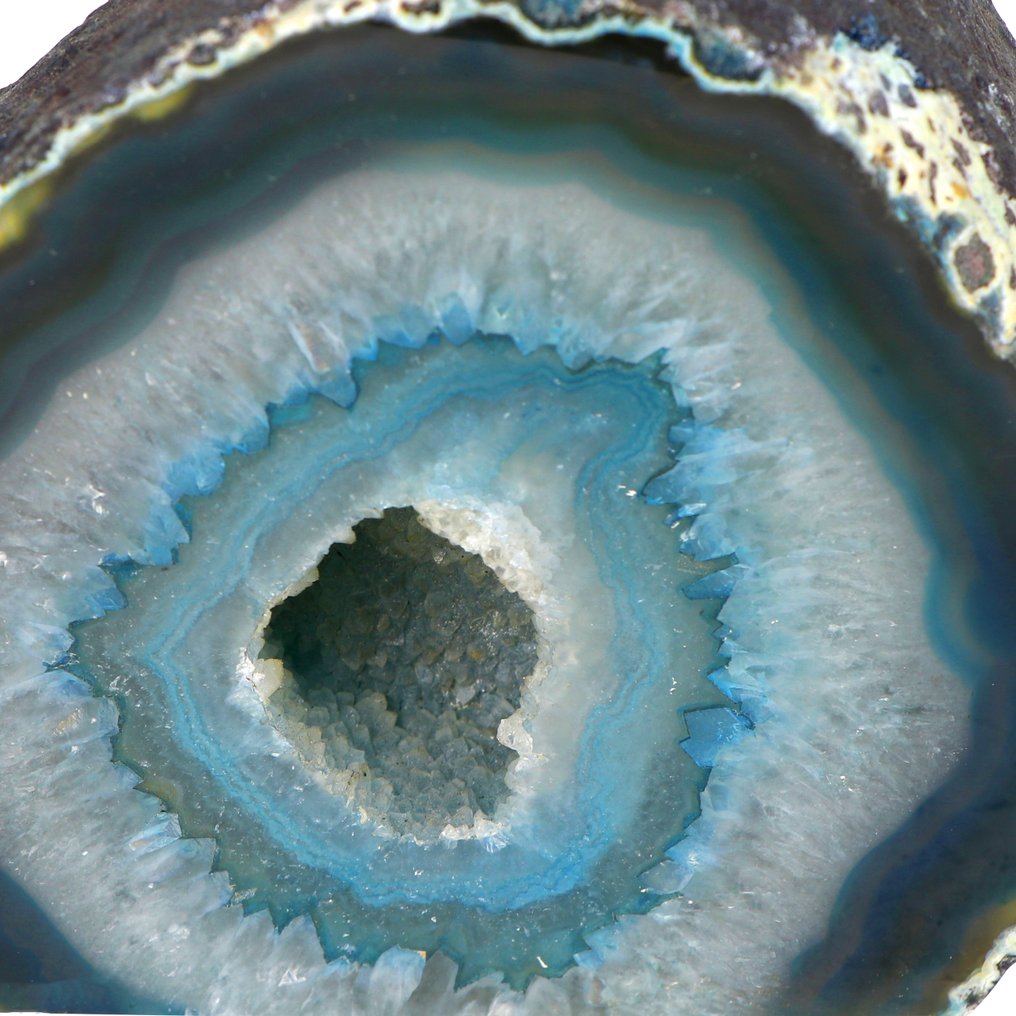 No Reserve - 'Lagoon' Green Agate - Geode- 1.4 kg #4.3
