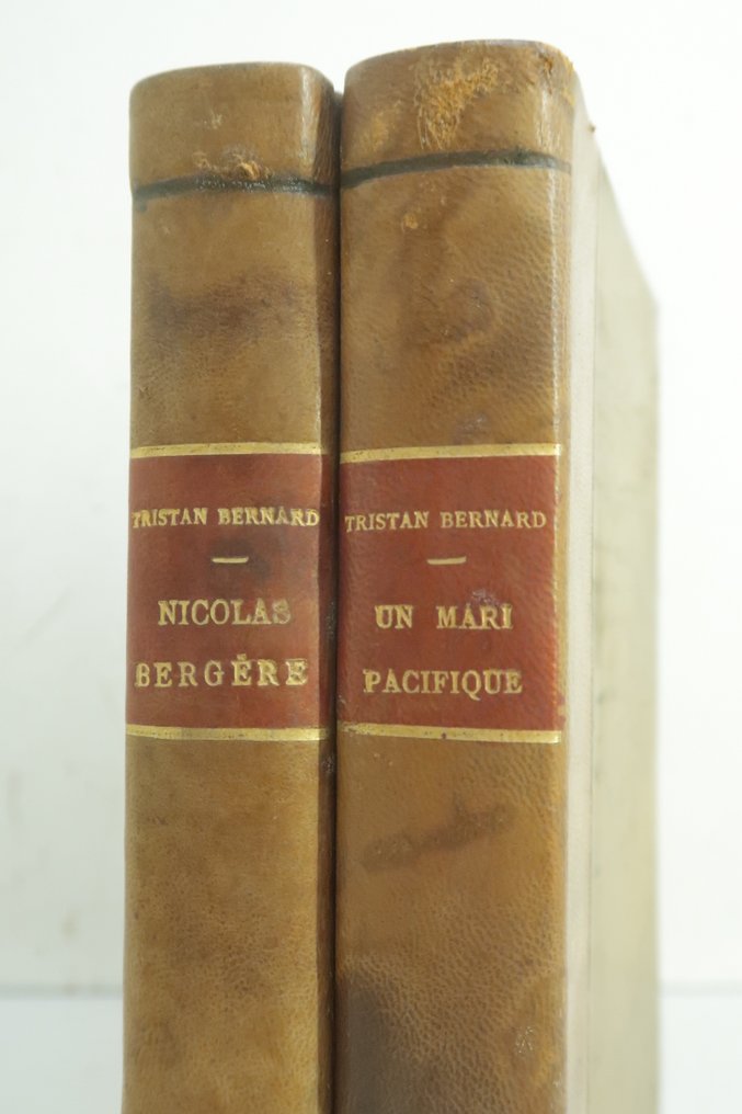Signé; Tristan Bernard - Un mari pacifique + Nicolas Bergère, joies et déconvenues d'un jeune boxeur [avec envois] - 1901-1911 #3.2