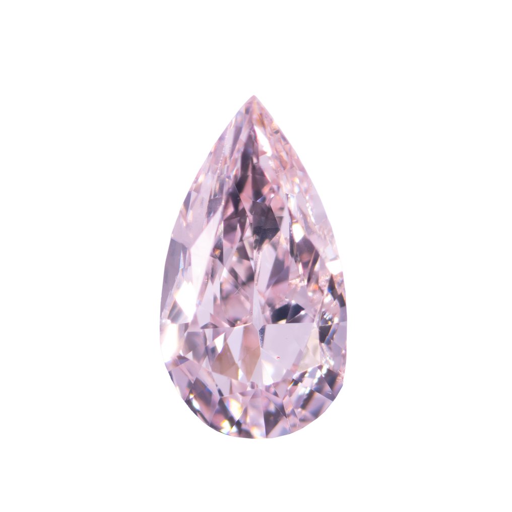 1 pcs Diamant (Colorat natural) - 0.20 ct - Pară - Very light Roz - VS2 - GIA (Institutul gemologic din SUA) #1.0