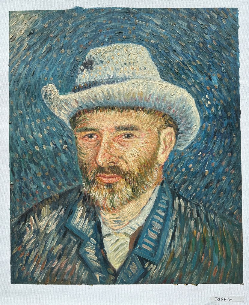 After Vincent van Gogh - Self-Portrait with Grey Felt Hat #1.0
