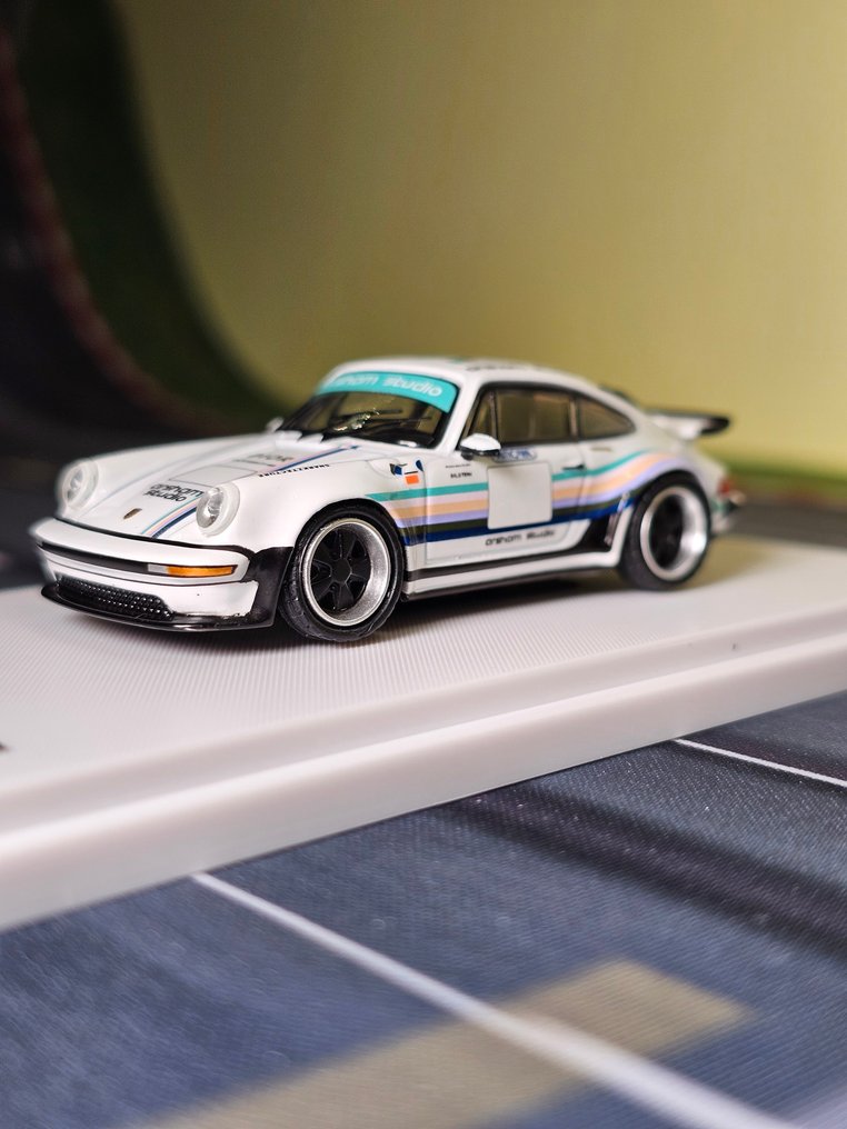 Ghost Player, Hot Wheels, Matchbox, Majorette, Tomica 1:64 - Model car - Porsche Singer Turbo Study 930 - Daniel Arsham livery - diecast model #4.3