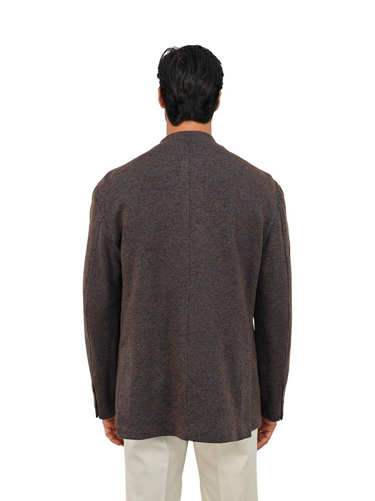 RUBINACCI NAPOLI RRP 1940€ Brown Sahariana Guru Jacket Wool / Cotton - 54 IT - Bleiseri - Uudet lapulliset #2.1