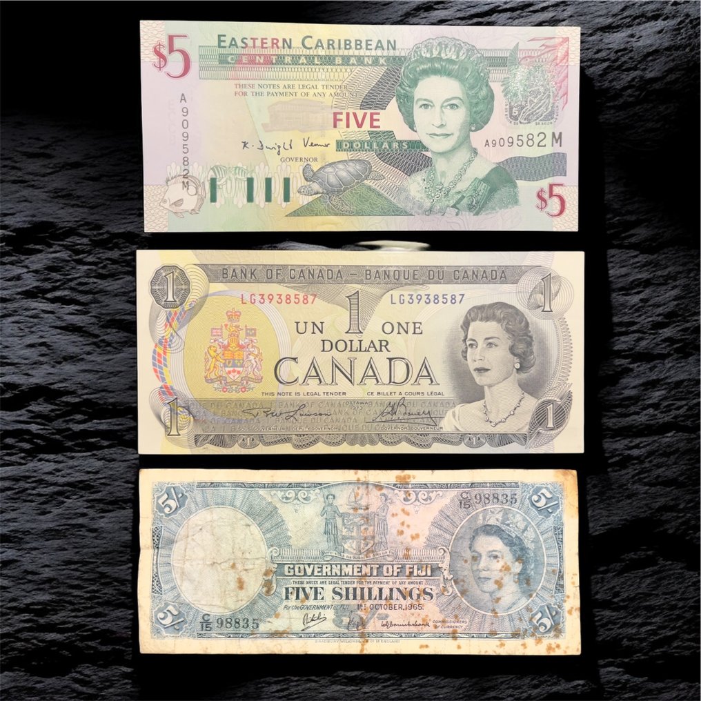 Wereld. - 8 banknotes - various dates  (Zonder minimumprijs) #2.1