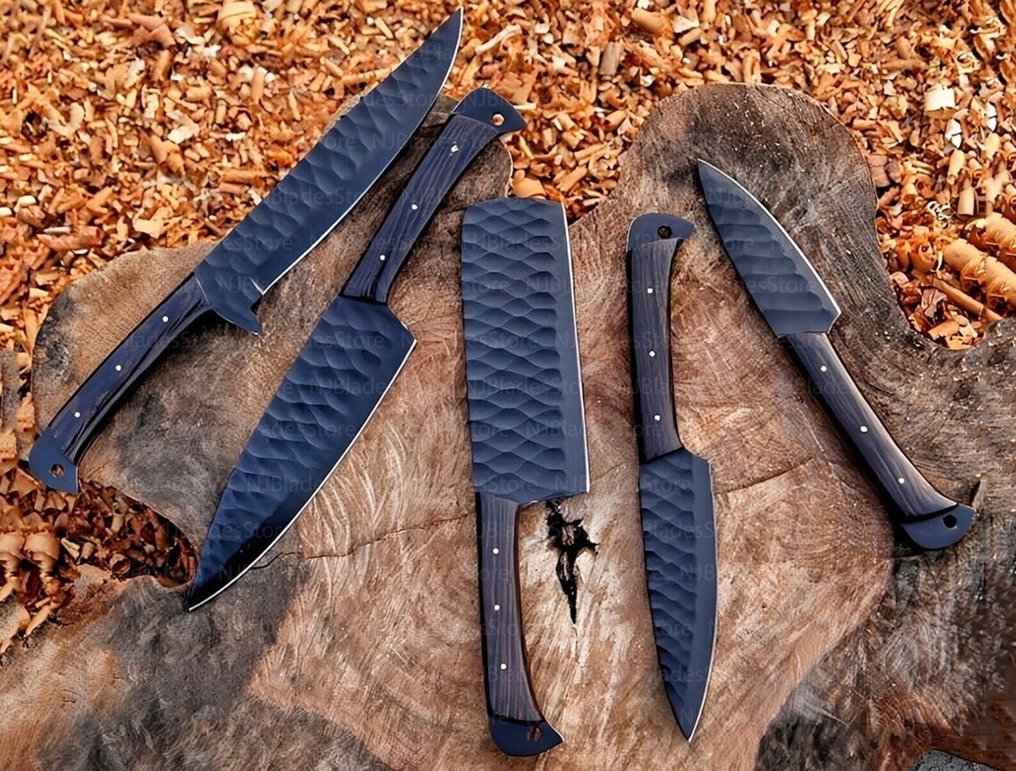 HHH - Coltello da cucina - Kitchen knife set -  Coltelli da chef - Palissandro, sudore - Nord America - Set da chef per barbecue, coltelli da chef #3.2