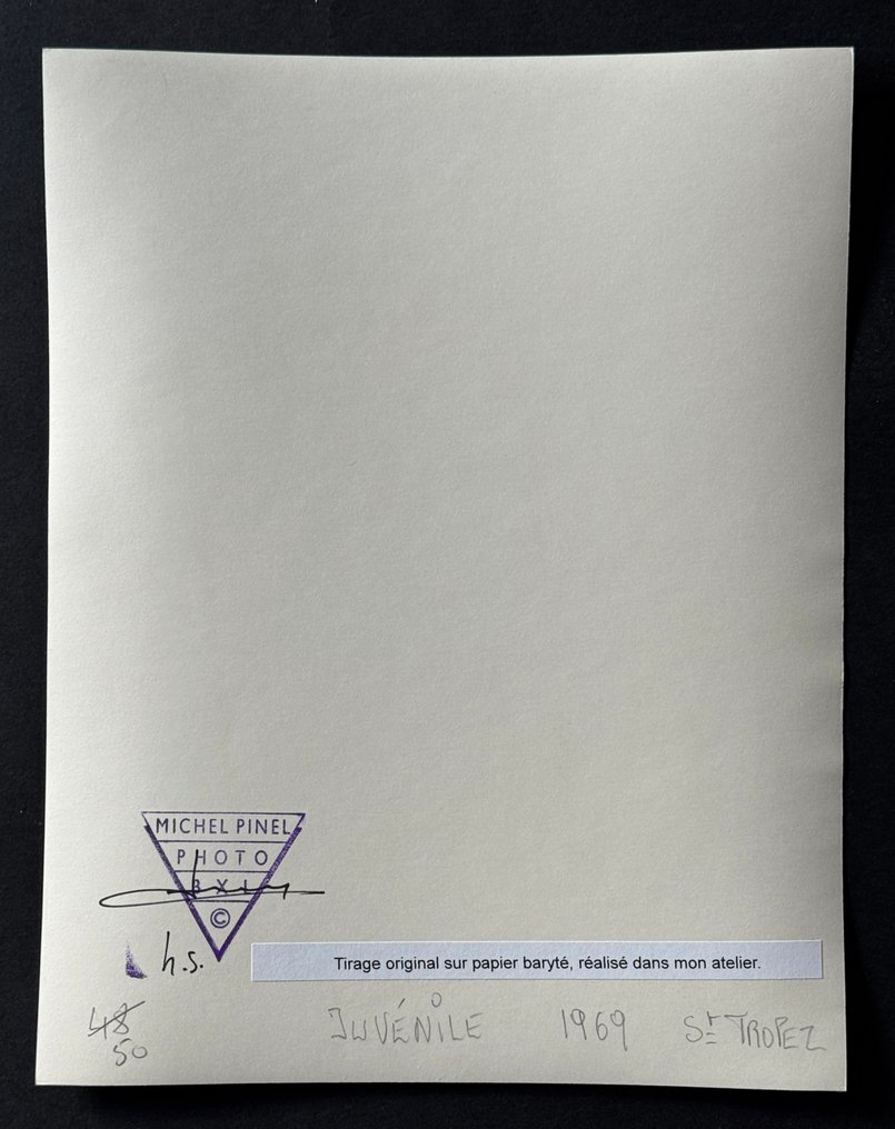 Michel Pinel (1949 - 2022 ) - Juvénile - 1969 - Certificat - No Reserve #3.2