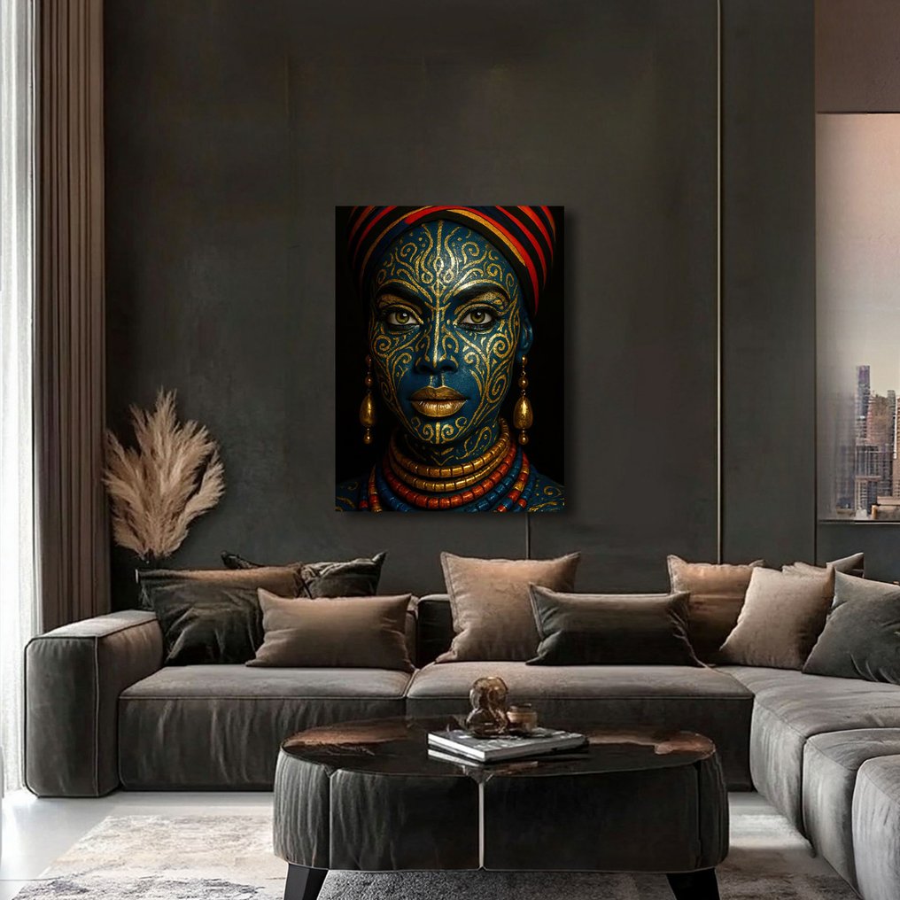 yamila - Diosa de Cobalto y Oro (Serie Kintsugi) #4.3