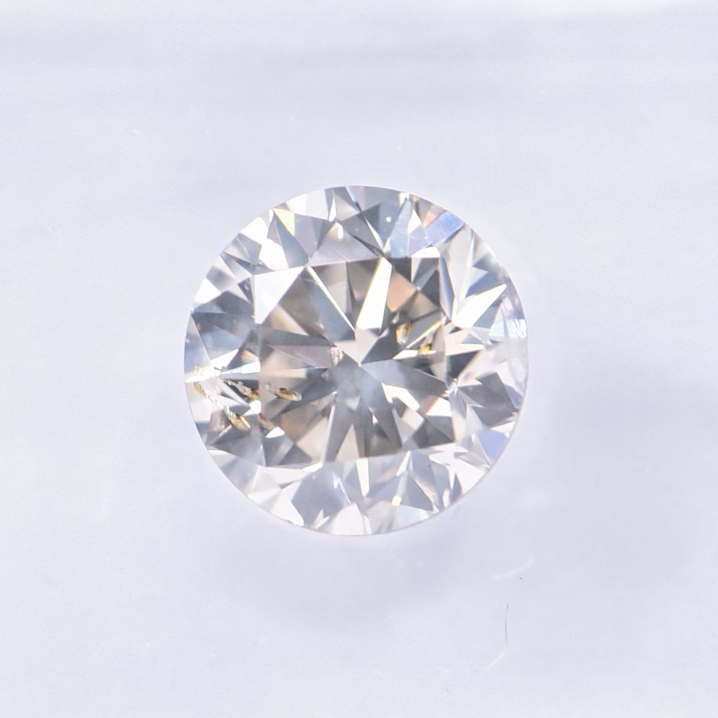 没有保留价 - 1 pcs 钻石  (天然色彩的)  - 1.00 ct - 圆形 - Fancy 稍帶綠色的, 黄色 棕色 - SI2 微内含二级 - 国际宝石研究院（IGI） - VG #3.2