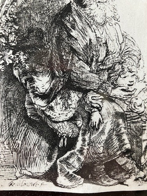 Rembrandt Harmensz. Van Rijn (1606-1669) - Giacobbe accarezza Benjamin - 1637 #2.1