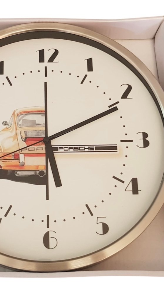 Vegg klokke - inox, Glass - 2020+ - Porsche #3.2