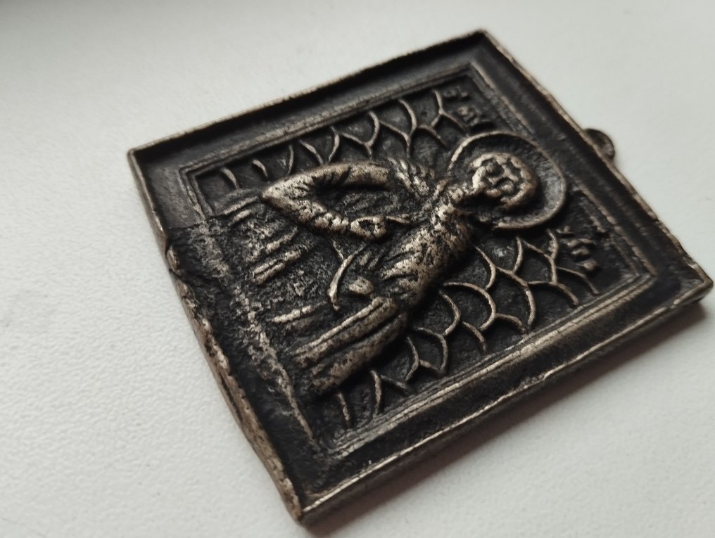 Matkaikoni - Pyhä marttyyri Uar - Hopeoitu pronssi #3.2