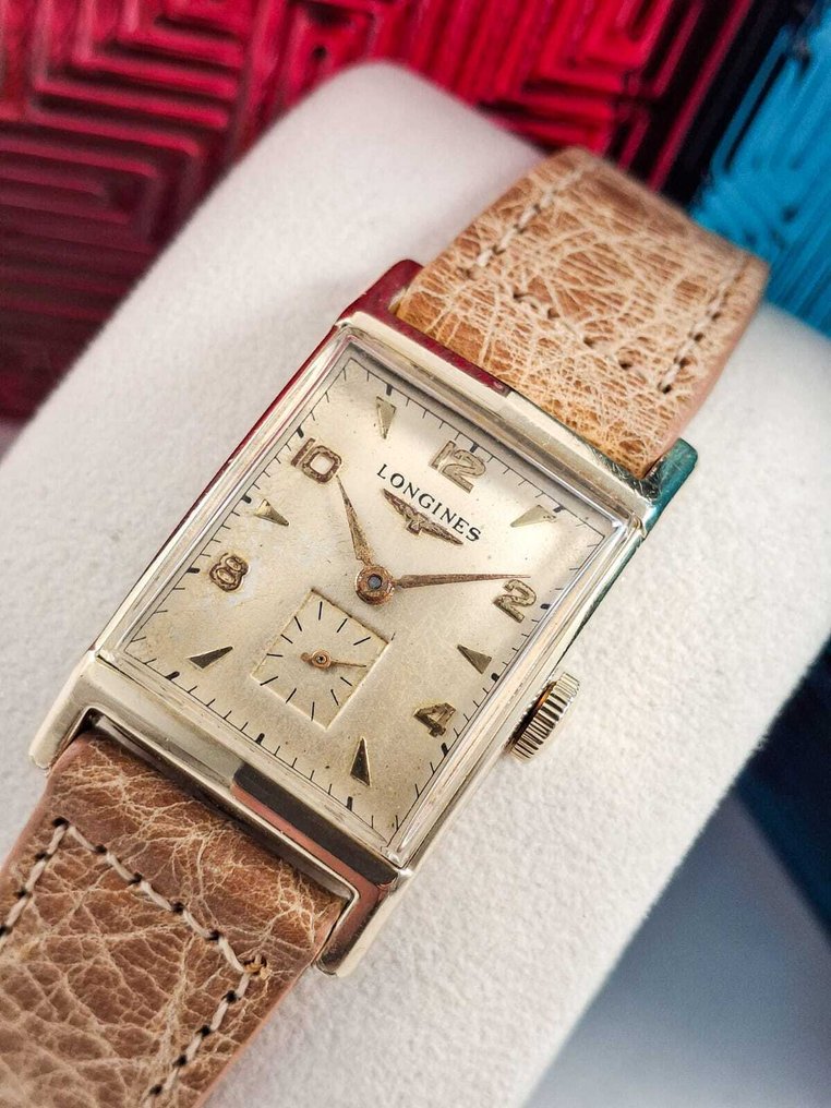 Longines Art Deco Tank – Ref. 35074 – Cal. 9LT – Original Patina Dial – 10K GF - Senza prezzo di riserva - Uomo - 1900-1949 #1.0