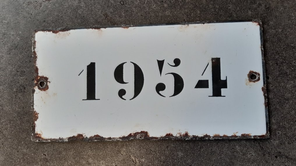 plaque émaillée 1954 - Plaque - Émail #3.2