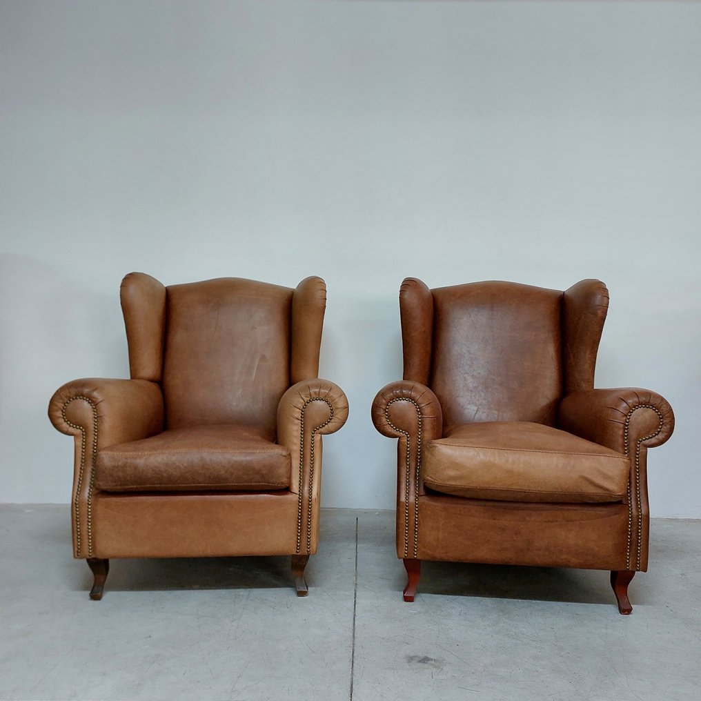 Keoma - Πολυθρόνα (2) - Bergere - Δέρμα, Ξύλο #1.0