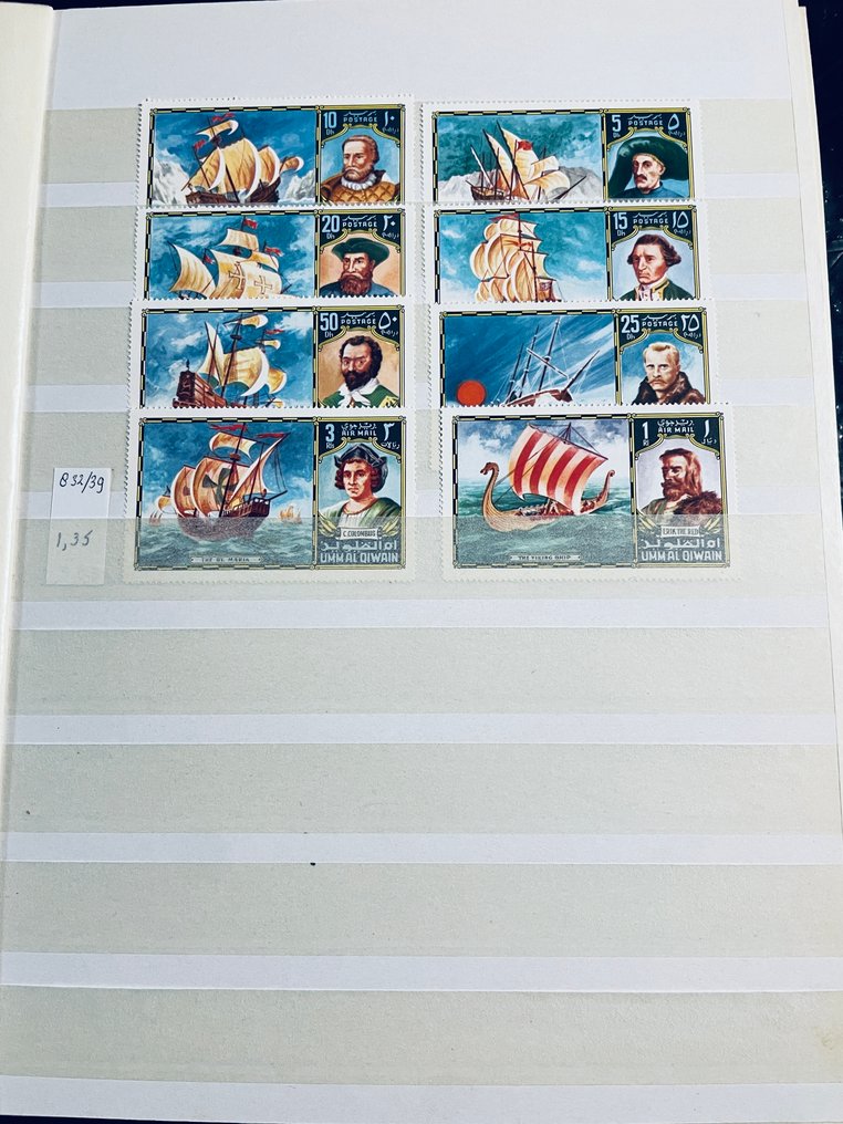 World  - Collection / Researcher Theme: Stamps and Blocks in Various Albums #2.1