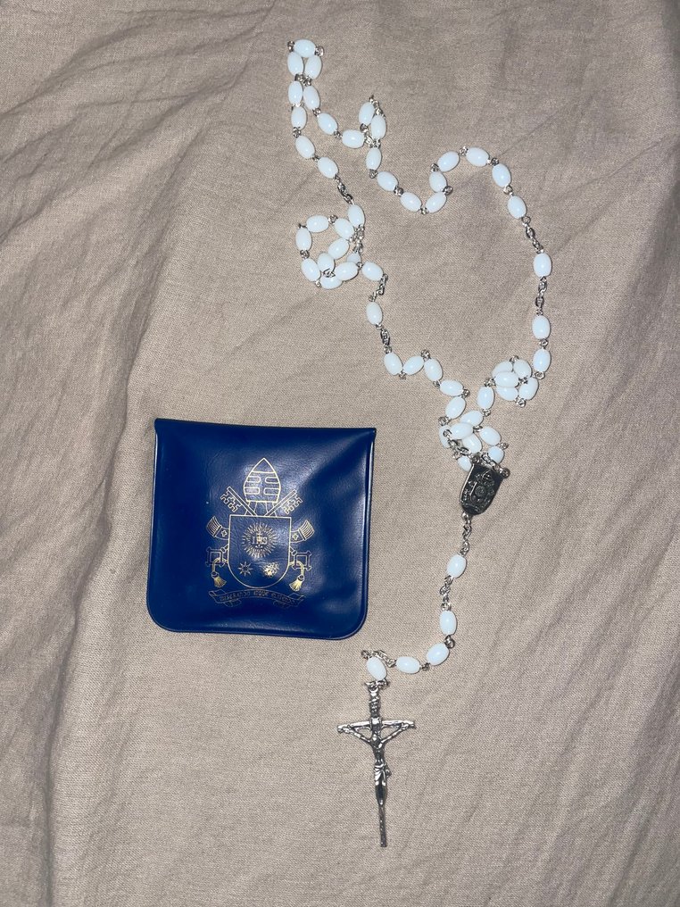 教皇方济各 - 听审玫瑰经 - 被圣父祝福并赠予 - 镀银 - 2020年及之后 #1.0