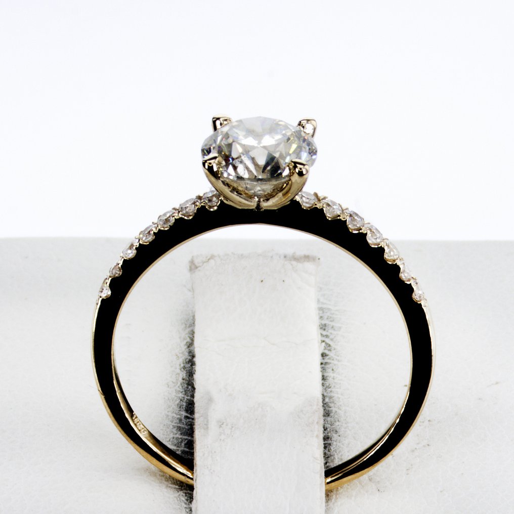 没有保留价 - 订婚戒指 - 14K包金 黄金 - 1.17ct. tw. 钻石 (天然) - 钻石 #2.1