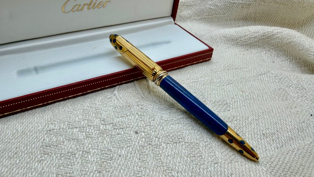 Cartier - Panthère Limited Edition Deep Blue Lapis Lazuli - 滚珠笔 #1.0