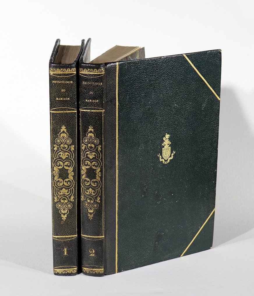 Honoré de Balzac [Provenance : Józef Ignacy Kraszewski, Pologne] - Physiologie du Mariage [EO reliure aux armes] - 1830 #1.0