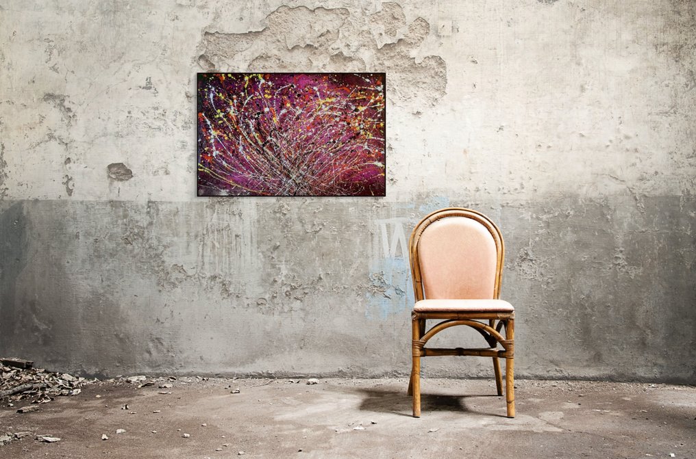 Sonia J. - "Cosmic Bloom" - "Re-inventing Pollock´s Collection "- XXL #1.0