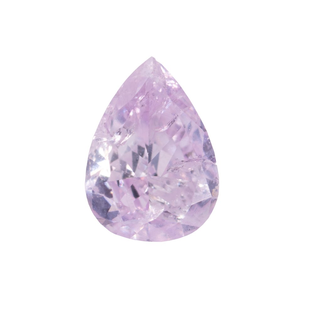 1 pcs Diamond (Natural coloured) - 0.25 ct - Pear - Fancy Pinkish Purple - Not specified in lab report - Gemological Institute of America (GIA) #1.0