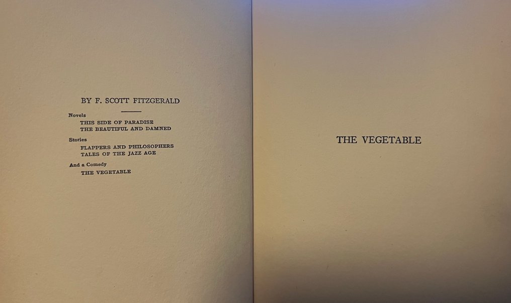 F. Scott Fitzgerald - The Vegetable - 1923 #4.3