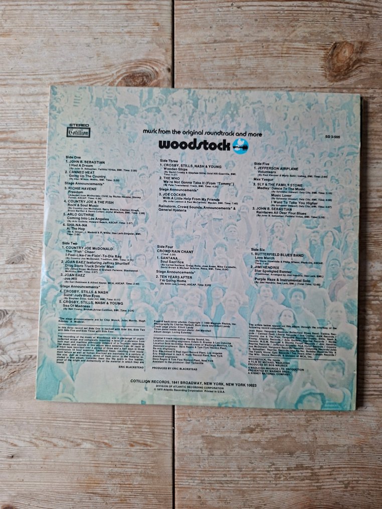 Various Artists/Bands in 1960's - Woodstock - Music From The Original Soundtrack And More (USA 1970 first pressing!) - Disco in vinile - 1970 #1.0