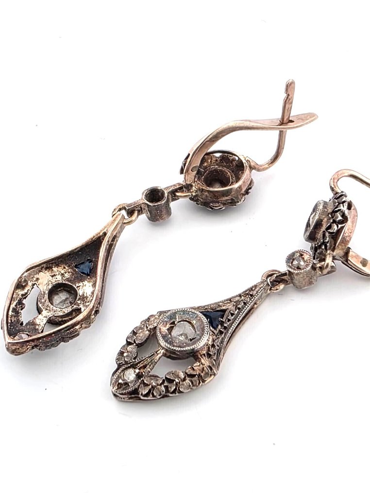 Ei pohjahintaa - Korvakorut - 9 kt. Keltakulta Timantti (Luonnollinen) #3.2