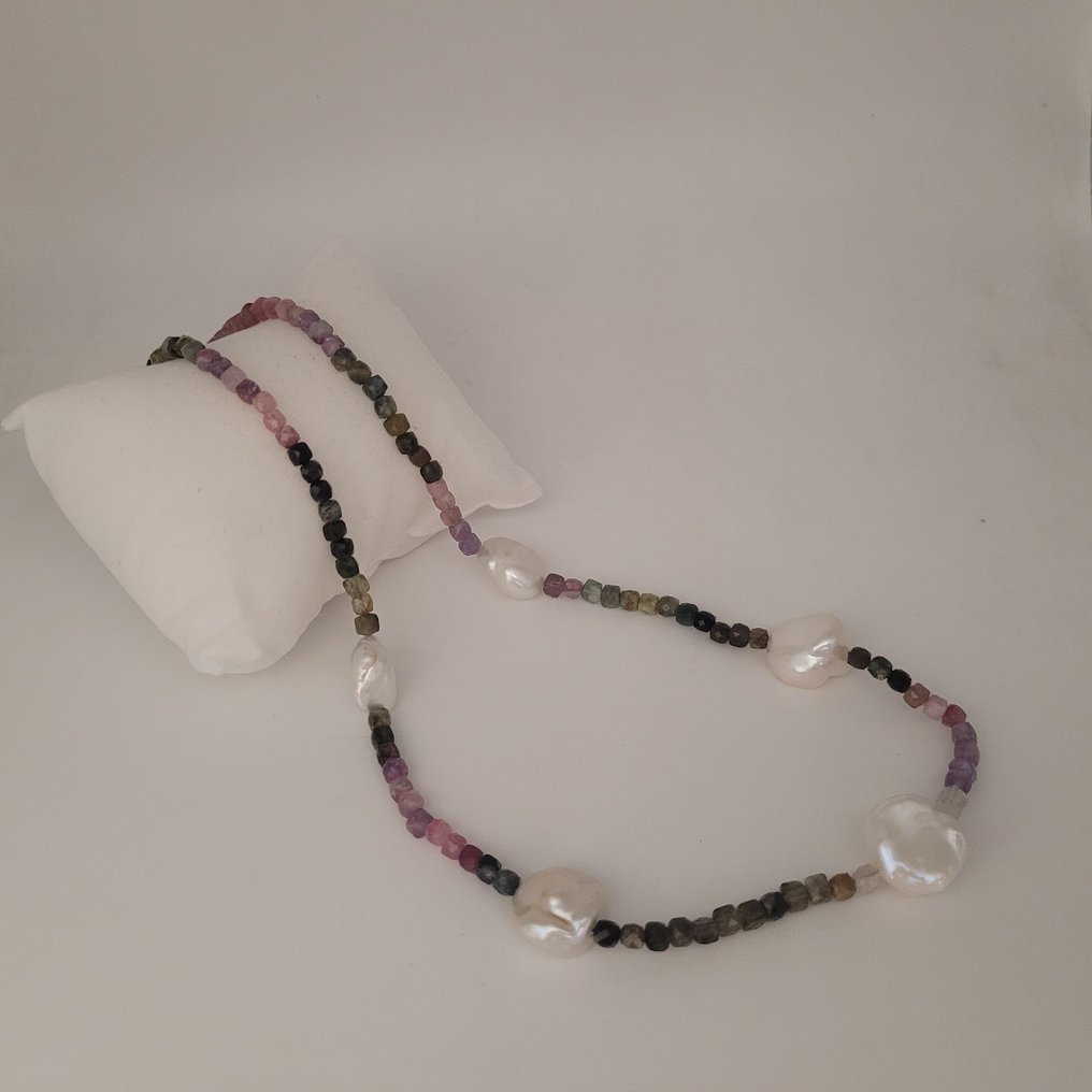 Fără preț de rezervă - Colier - 18 ct. Aur galben Perlă - Flourit - Edison #4.3