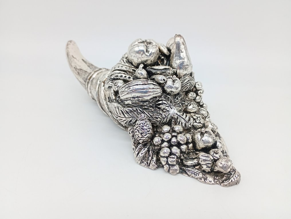 雕塑, Grande Cornucopia - 7.5 cm - 银 #1.0