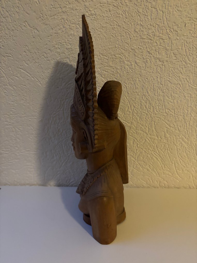 Set light wood handcrafted Indonesian busts - Προτομή - Ινδονησία  (χωρίς τιμή ασφαλείας) #4.3
