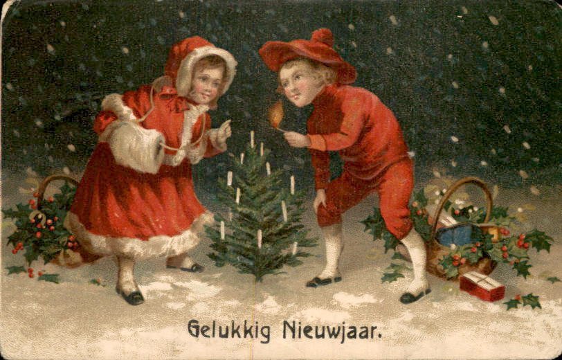 Fantasy, Πρωτοχρονιά - Καρτ-ποστάλ (127) - 1900-1960 #2.1