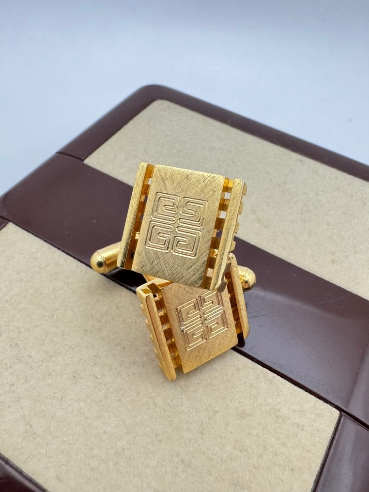 Givenchy - Metallo - Gemelli - Ferma cravatta - Scatola originale #1.0